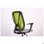Nickel Black chair, Sydney-20 seat / SL-06 light-green mesh back