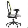 Nickel Black chair, Sydney-20 seat / SL-06 light-green mesh back