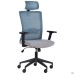 Uran Black HR chair, Sydney-05 seat / SL-18 aquamarine mesh back