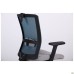 Uran Black HR chair, Sydney-05 seat / SL-18 aquamarine mesh back