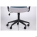 Uran Black HR chair, Sydney-05 seat / SL-18 aquamarine mesh back