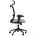 Uran Black HR chair, Sydney-05 seat / SL-18 aquamarine mesh back