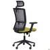 Uran Black HR chair, Sydney-17 seat / HY-109 grey mesh back