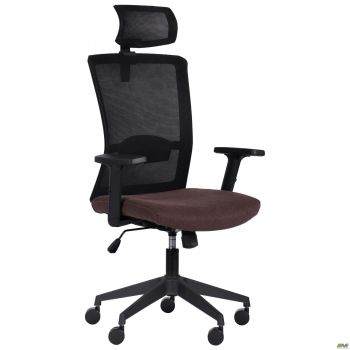 Uran Black HR chair, Sydney-26 seat / SL-00 black mesh back