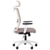 Uran White HR chair, Sydney-09 seat / SL-02 beige mesh back