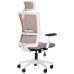 Uran White HR chair, Sydney-09 seat / SL-02 beige mesh back