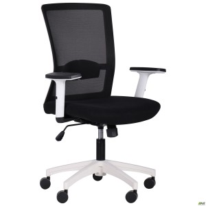 Uran White chair, Sydney-07 seat / HY-100 black mesh back Uran White chair, Sydney-07 seat / HY-100 black mesh back