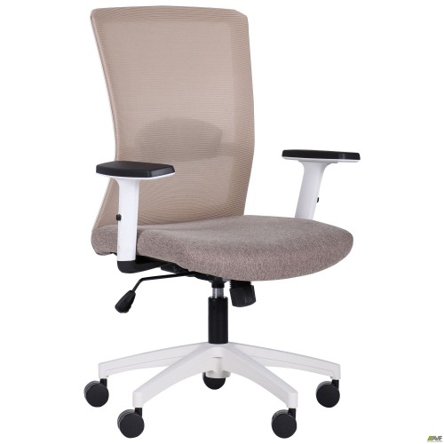 Uran White chair, Sydney-09 seat / SL-02 beige mesh back