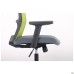 Uran Black HR chair, Nest-08 grey seat / SL-06 green mesh back
