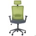 Uran Black HR chair, Nest-08 grey seat / SL-06 green mesh back