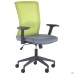 Uran Black chair, Nest-08 grey seat / SL-06 green mesh back