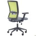 Uran Black chair, Nest-08 grey seat / SL-06 green mesh back