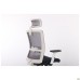 Uran White HR chair, Nest-01 seat / HY-109 grey mesh back