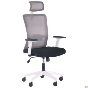 Uran White HR chair, Nest-01 seat / HY-109 grey mesh back Uran White HR chair, Nest-01 seat / HY-109 grey mesh back