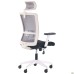 Uran White HR chair, Nest-01 seat / HY-109 grey mesh back