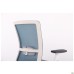 Uran White chair, Nest-08 grey seat / SL-18 aquamarine mesh back