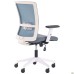 Uran White chair, Nest-08 grey seat / SL-18 aquamarine mesh back