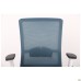 Uran White chair, Nest-08 grey seat / SL-18 aquamarine mesh back