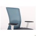 Uran White chair, Nest-08 grey seat / SL-18 aquamarine mesh back