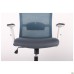 Uran White chair, Nest-08 grey seat / SL-18 aquamarine mesh back