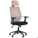 Lead Black HR chair, black Нест-01 seat / beige SL-02 mesh back