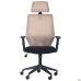 Lead Black HR chair, black Нест-01 seat / beige SL-02 mesh back