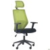 Lead Black HR chair, black Нест-01 seat / lime SL-06 mesh back