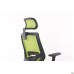 Lead Black HR chair, black Нест-01 seat / lime SL-06 mesh back