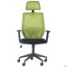 Lead Black HR chair, black Нест-01 seat / lime SL-06 mesh back