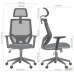 Lead Black HR chair, black Нест-01 seat / lime SL-06 mesh back