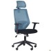 Lead Black HR chair, black Нест-01 seat / aquamarine SL-18 mesh back