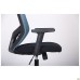 Lead Black HR chair, black Нест-01 seat / aquamarine SL-18 mesh back