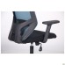 Lead Black HR chair, black Нест-01 seat / aquamarine SL-18 mesh back