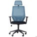 Lead Black HR chair, black Нест-01 seat / aquamarine SL-18 mesh back