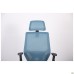 Lead Black HR chair, black Нест-01 seat / aquamarine SL-18 mesh back