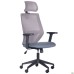 Lead Black HR chair, grey Нест-08 seat / grey HY-109 mesh back