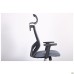 Lead Black HR chair, grey Нест-08 seat / grey HY-109 mesh back