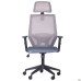 Lead Black HR chair, grey Нест-08 seat / grey HY-109 mesh back