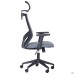 Lead Black HR chair, grey Нест-08 seat / grey HY-109 mesh back