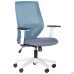 Lead White chair, grey Нест-08 seat / aquamarine SL-18 mesh back