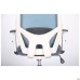 Lead White chair, grey Нест-08 seat / aquamarine SL-18 mesh back
