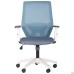 Lead White chair, grey Нест-08 seat / aquamarine SL-18 mesh back