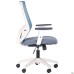 Lead White chair, grey Нест-08 seat / aquamarine SL-18 mesh back