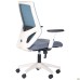 Lead White chair, grey Нест-08 seat / aquamarine SL-18 mesh back