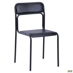 Askona chair, all-black PVC