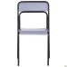 Askona chair, black frame, grey PVC