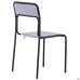 Askona chair, black frame, grey PVC