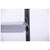 Askona chair, black frame, grey PVC