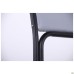 Askona chair, black frame, grey PVC