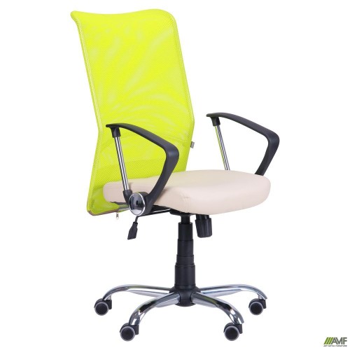Крісло АЕРО HB сидіння Неаполь N-17 / спинка Сітка лайм